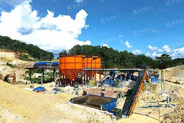 越南石英砂尾水洗砂生產線脫水處理